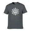 Erkek Tişörtleri Tarchia Yaz T-Shirt Erkekler İnce Fit Üstler Tees Marka Snowflake Gömlek Erkekler Artı Boyut 2xl Kısa Kollu Tee Camiseta