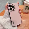 Luxe lederen hoesje voor iPhone 14 13 12 Pro Max plus telefoon Micro Matte comfortabel aanraking gevoel met cameraglaslens omslag op