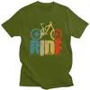 Męskie koszulki retro jazda na rowerowym roweru T Shirt Men Mtb Lover T-shirt z krótkim rękawem bawełniane kolarze i motocyklowe ubrania prezentowe T230103