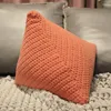 Pillow Nordic Style Vintage Solid Color Plush Living Room Backrest Pillows Seat Soft Breathable Tatami Mattress Home Decor