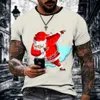 T-shirts masculins T-shirt de Noël unisexe Men Femmes 2022 Nouveau parent-enfant T-shirt Festival Shirt Men Party Fashion Casual Fashion Short à manches tops Tee T230103