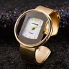 Wristwatches Luxury Women Watches Gold Matal Small Bracelet Watch Fashion Wrist Ring Gift Brand Quartz Ladies