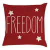 Pillow American Flag Pillowcase USA Independence Day Home Decor Cover Office Sofa Linen Throw Case Funda Cojines 45x45