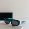 0095 Havana Green Rectangle Solglasögon Oval Women Summer Sun Glasses Shades Outdoor UV400 Protection Eyewear
