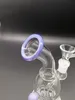 Mini 5.5 inch Glass Water Bong Hookahs Mini Portable Purple Oil Dab Rigs with Female 14mm Joint