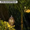 Hanging Solar Lights Outdoor Lantern IP44 Waterproof Garden Metal Wrought Landscape Light Decorative