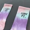 Nieuwe graffiti-brief Tie-Dye gradient ins trendy sokken katoenen handdoek bodem sportsokken lente en zomer