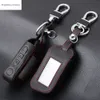 New A93 Leather Case For Starline A93 A63 Car alarm Remote Controller LCD Keychain Cover Car-styling