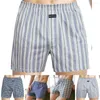 Underpants Boxer Short Men Home Wear Underwear Casual Loose Plaid Wide Leg Cotton Underpant Boxershorts Panties Sexy Lingerie