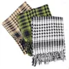 Scarves 2023 Fashion Mens Lightweight Square Outdoor Shawl Military Arab Tactical Desert Army Shemagh KeffIyeh Arafat Scarf