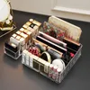 Lagringslådor kosmetisk arrangör för badrum byrå sovrum hållbara makeup arrangörer bricka joyero maquillaje