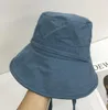 Beretten Koreaans Design Big Brim Fisherman Hat Memory Draad opvouwbaar licht katoen Summer Lady Sun Hats