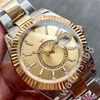 Męskie zegarki stalowy ruch automatyczny Mała tarcza Sapphire Kalendarz 41 mm zegarek zegarek nierdzewna zegarek zegarki Montre zegarki Auto Luminous Diamond Waterproof