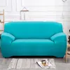 Pokrywa krzesła 1/2/3/4 SEater Solid Sofa Cover Spandex Nowoczesne elastyczne poliestrowe kanapę na szkieletowe meble Proces Salon 1PCS