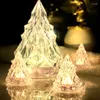 Gece Işıkları Noel Led Ağaç Elmas Kristal Atmosfer Lambası Oturma Odası Partisi Yatak Odası Dekorasyon Doğum Günü