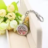 Portabel luftfräschare Essential Oil Diffuser Keychain Aromaterapy Locket Parfymbox Set med 5 Color Felt Pads Chain