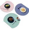 Thick Silicone Placemats Washable Place Mats for Dining Table Non-Slip Mats Heat-Resistant Placemat New