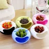 Plates Multi Use Double Layer Snack Bowl Lazy Plate Kitchen Fruit Sunflower Seeds Storage Box Dishes Living Room Acc