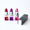 Pipa per rossetto in metallo Pipa per rossetto Pipa portatile in metallo Regalo magico per novità per donna Colore rosso viola rosa