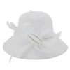 Beretten x148 Damesemmer Hoed Brim Travel Sunscreen Sunshade Feather Decorate Tourism Beach Sun Fisherman Cap