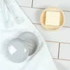 Domowe pudełka z drenu łazienki z pokrywą podróżniczą Przenośne mydła zapieczętowane naczynia zwykłe kolorowe okrągłe pudełko mydła rrd183