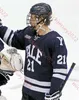 College Hockey Wears Custom College Stitched Yale Hockey Jersey 8 Ryan Conroy 9 Henry Wagner 10 Reilly Connors Niklas Allain Ryan Stevens Teddy Wooding Ian