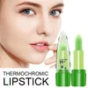 Dudak Parlatıcı Doğal% 99 Aloe Vera Jel Lipgloss Sıcaklık Değişimi Kozmetik Anti-kurutma Besleyici Bakım Kilidi Renk Nemlendirici Dudaklar D0W8