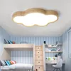 Tavan Işıkları Nordic Log Japon Işık Çocuk Odası İnce Bulut Ahşap Lamba