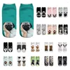 Men's Socks Funny Unisex Short Harajuku Cute 3D Dog Printed Breathable Cartoon Anklet Hipster Skatebord Casual #C7