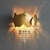 Wall Lamps Postmodern LED Crystal Living Room Bedroom Bedside Light Luxury Decoration Personality Creative Nordic Home Luminaire