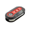 Carbon Abs Car Key Fob Shell Cover dla FIAT 500 500L 500X Abarth 3-przyciskowy składany klucz