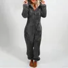 Herrtröjor 2023 mode onesies fleece sömnkläder övergripande storlek huva sätter pyjamas för kvinnor vuxna vinter varm pyjamas