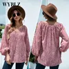 Women's T Shirts WYBLZ European And American Sexy Off Shoulder Top Loose Casual Blouse Shirt Women Lantern Sleeve Elegant T-shirt For