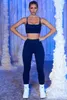 Женские спортивные костюмы Женщины сексуальная бесшовная йога набор высокой талии спортивная одежда для спортивной одежды для двух частей.
