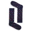 Men's Socks Europe And The United States Foreign Trade Logo Happysocks With Same Fashion Personality Tube Flower