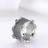 Anillo de encaje de plata esterlina 925 para Pandora CZ Diamond Mujeres Niñas Joyería de boda Regalo de novia Anillos de diseño de corazón de amor con caja original Conjunto de fábrica al por mayor