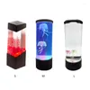 Table Lamps USB Jellyfish Light LED Color Changing Simulation Submarine Aquarium Bedside Lamp Electric Mood Lava Night