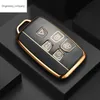 TPU Car Remote Key Cover Fodral Fob För Land Rover Range Rover Sport Evoque Freelander2 För Jaguar XF XJ XJL XE C-X16 XKR XK