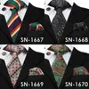 Bow Ties SN-1430 Arriving Paisley Tie Set Luxury Blue Neck Hanky Cufflinks Hi-Tie Silk For Mens Business Wedding Party