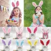 Easter Party Hairbands Adult Kids Cute Rabbit Ear Headband Prop Plush Dress Costume Bunny Ears Hairband RRA939