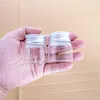 Storage Bottles 6PCS 25ml 30ml 40ml 50ml 60ml 70ml 80ml 150ml 180ml Mini Clear Glass With Silver Screw Aluminium Cap Cute Jars Vials