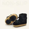 Boots 2022 Winter Snow Women Platform Lace-Up Cotton Wool Ski Design Sequins Crystal Ongle Warm 221215