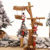 Decorazioni natalizie Decorazioni per la casa/Casa fai-da-te/Vecchio in legno dipinto Ornamenti per campanelle con fiocchi di neve/Addobbi per l'albero di Natale Campanelli eolici/Natale