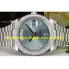 Store361 Yeni Gel Watch Platinum 40 Başkan Glacier Diamond 228396317G