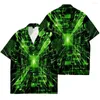 Hommes chemises décontractées mode imprimé 2023 été créatif 3D motif voyage vacances hommes manches courtes-chemises vêtements pour enfants