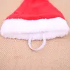 Dog Apparel 1PCS Winter Dogs Red Santa Claus Christmas Hats Warm Puppy Hat With Ball Plush Cloth Cute Kawaii Headwear For Xmas