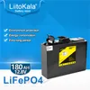 Liitokala 12V 180AH GRADE A LIFEPO4 LITHIUM LITHIUM POWER BUTTION 4000 دورة لـ 12.8 فولت RV CAMPers CART OFF-ROAD OFF-GRID مع شاشة العرض