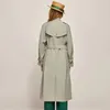 Automne femmes trench manteaux concepteur de luxe femmes coupe-vent corps lettre imprimer veste lâche ceinture manteau femme décontracté longs tranchées manteau A11