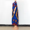 Vêtements Ethnique Mode Grande Taille Femmes Lâche Manches Chauve-Souris Bazin Imprimer Conception Vintage Africain Maxi Robes Pour Quotidien