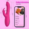 Beauty Items Silicone Rabbit Vibrator Telescopic Dildos Clitoris Stimulator G Spot Masturbator Massager Vagina Vibrators sexy Toys For Women